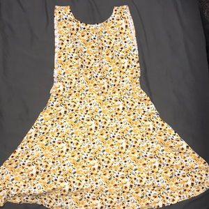 Yellow flower dress